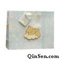 Baby paper bag with cartoon design & Tag for clothing ,baby suit